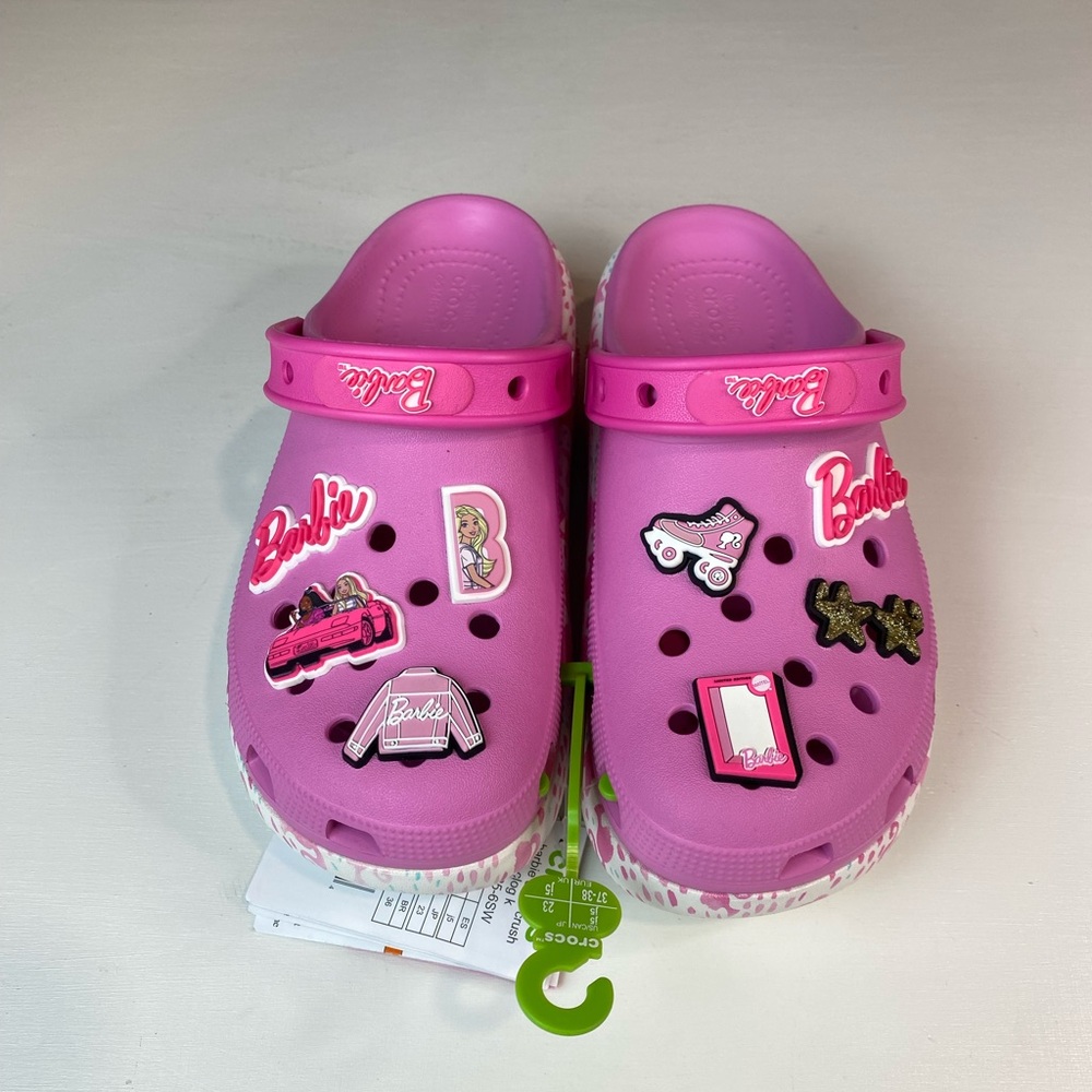 Crocs Barbie Cutie Crush Clog‎ Pink Size J5